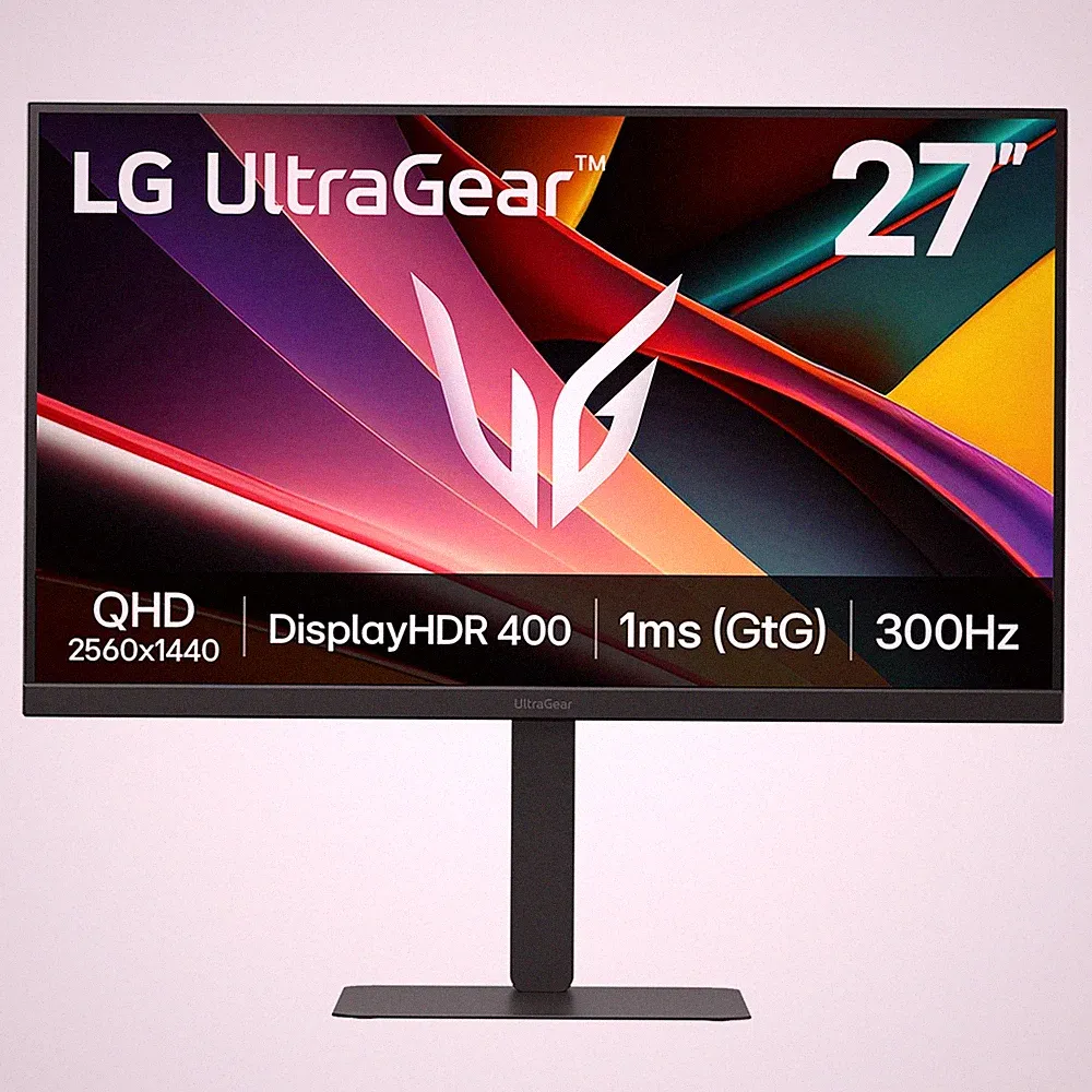 LG 27 Inch UltraGear IPS QHD 1440p 300Hz 1ms G-Sync Compatible Gaming Monitor