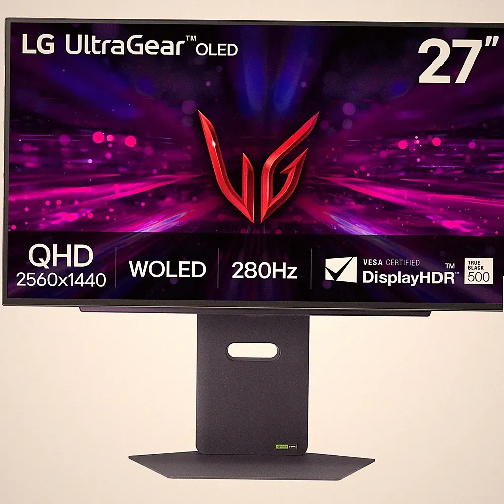 LG 27" QHD OLED Gaming Monitor 280Hz 0.03ms G-Sync FreeSync HDR TrueBlack500