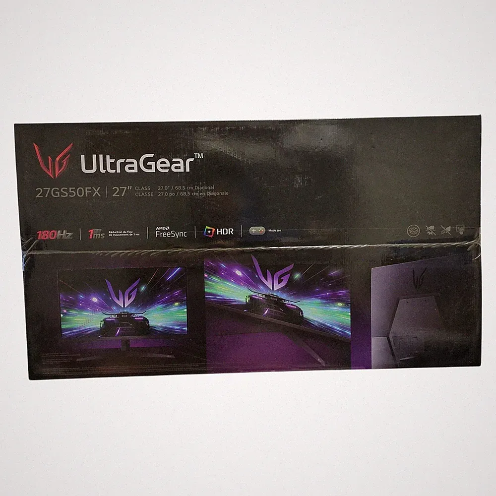 LG 27" UltraGear FHD, 180Hz, AMD FreeSync, HDR10, Gaming Monitor