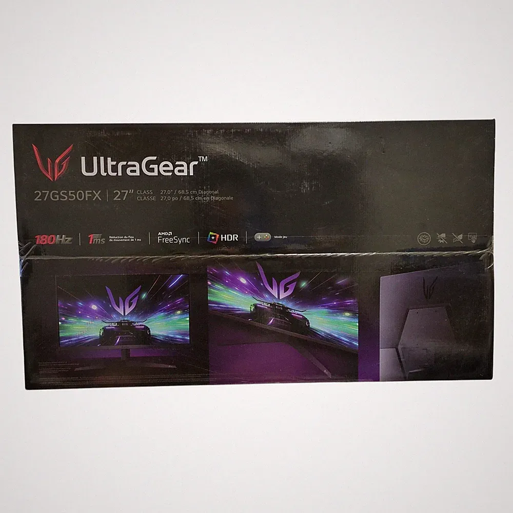 LG 27" UltraGear FHD, 180Hz, AMD FreeSync, HDR10, Gaming Monitor