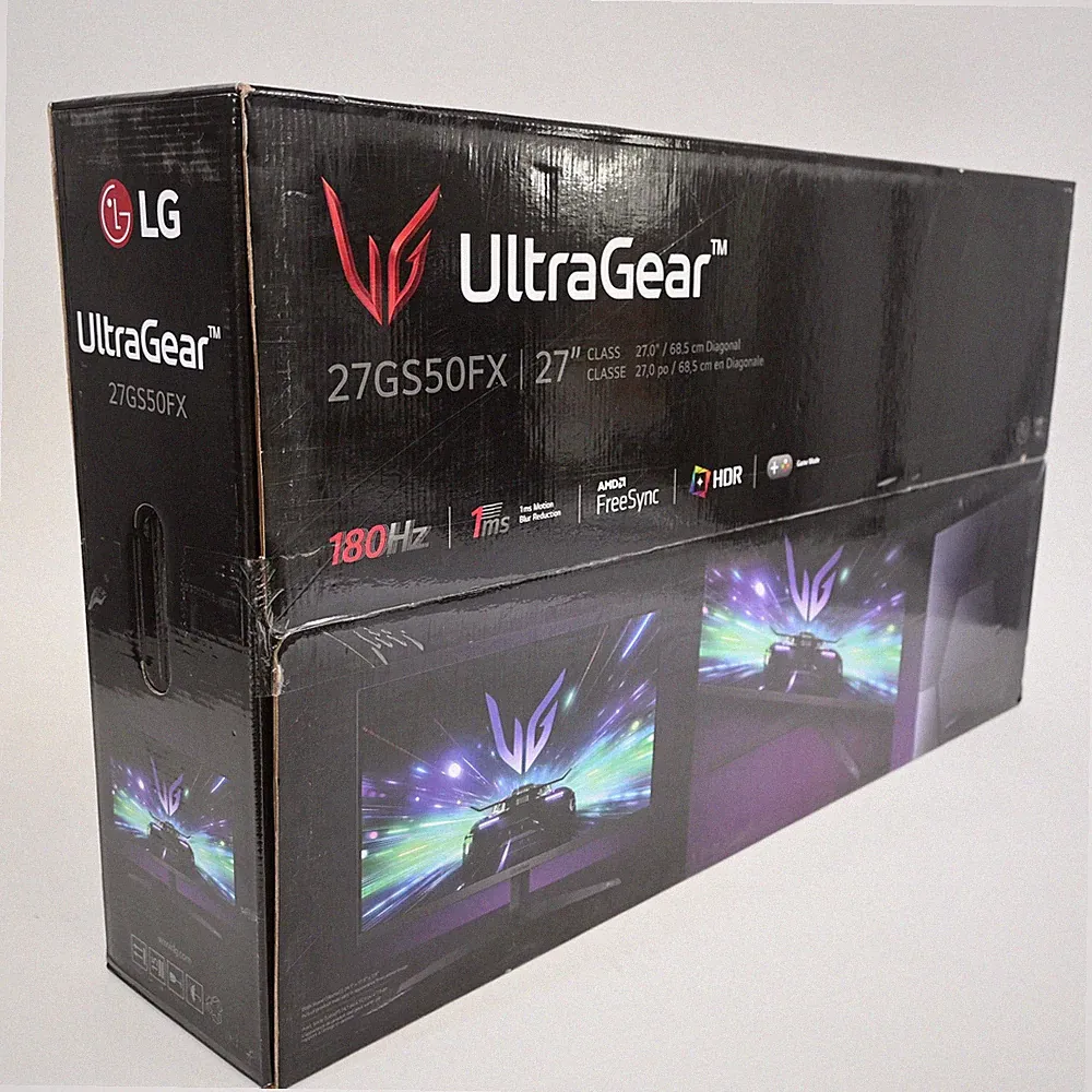 LG 27" UltraGear FHD 180Hz Gaming Monitor with AMD FreeSync - Open Box