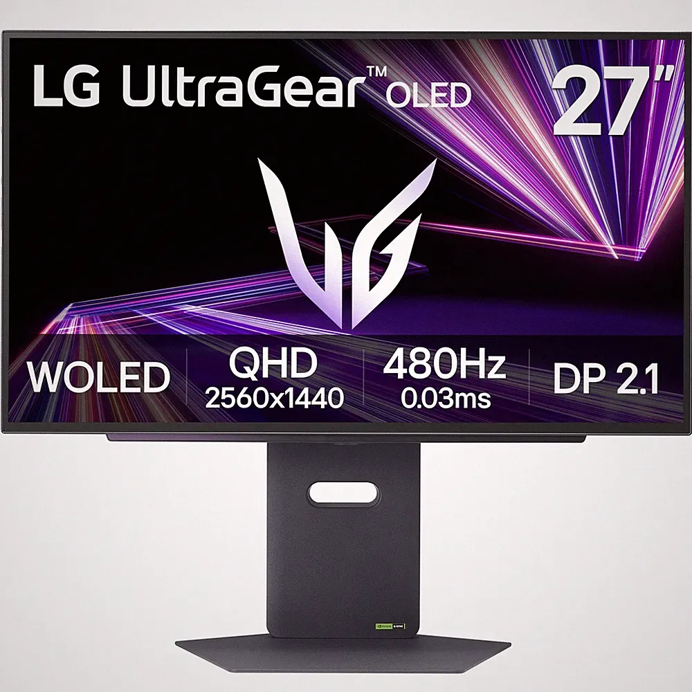 LG 27" Ultragear OLED Gaming Monitor QHD 480Hz 0.03ms G-Sync FreeSync Premium