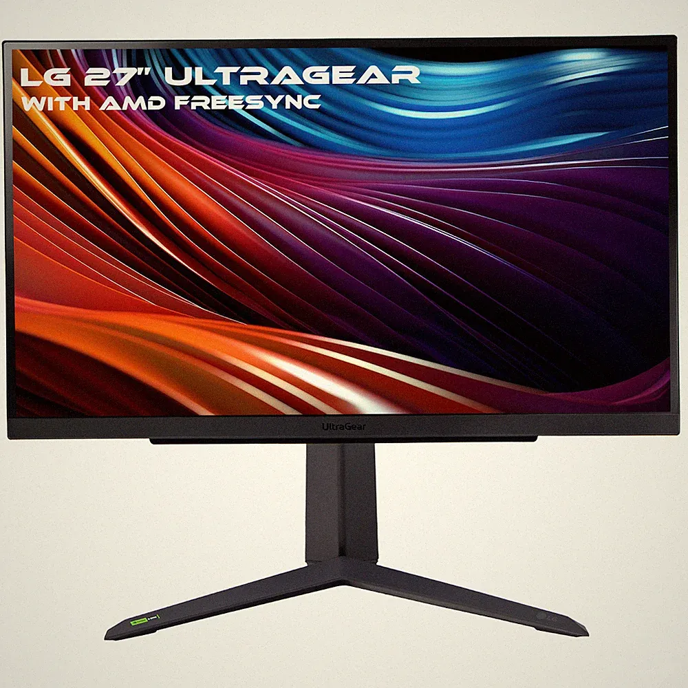 LG 27" UltraGear QHD IPS 1440p Gaming Monitor 165Hz 1ms AMD FreeSync 27GR75Q-B