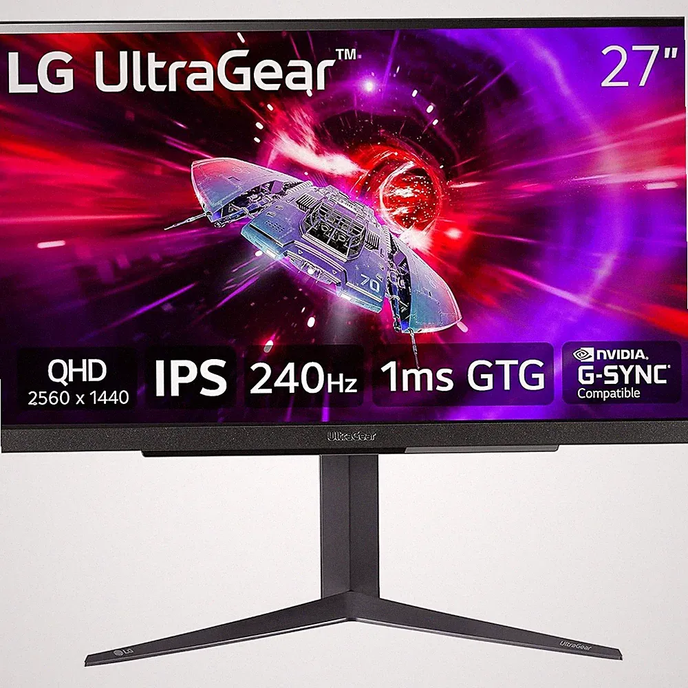 LG 27GR83Q-B 27 UltraGear QHD 1ms 240Hz Gaming Monitor