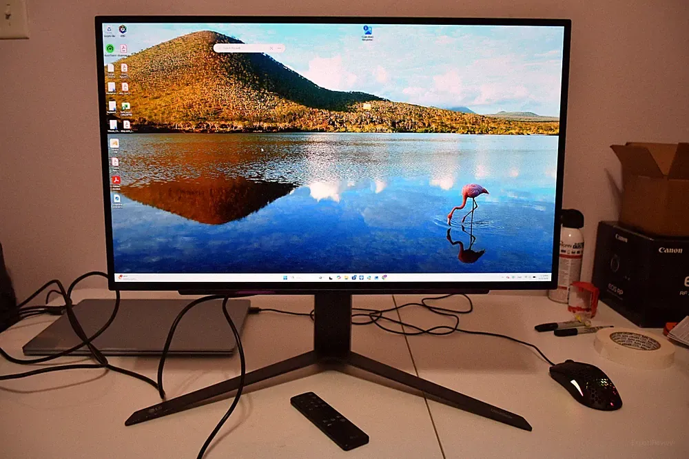 LG 27GR95QE-B 27" OLED QHD Gaming Monitor 240Hz 0.03ms G-SYNC Compatible Remote