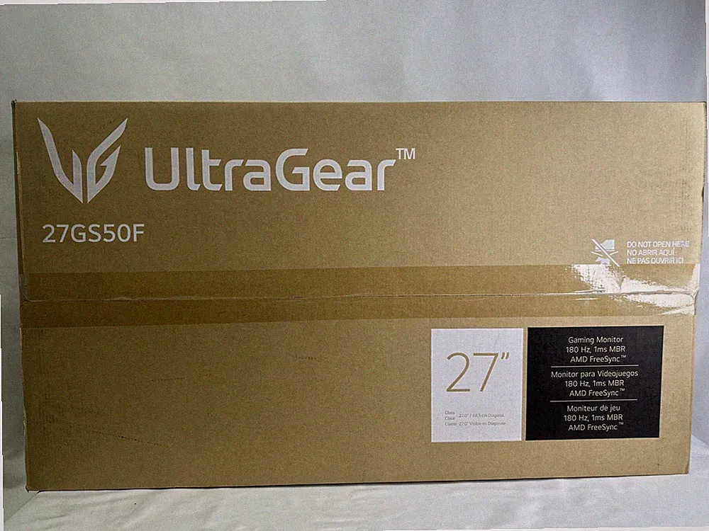 LG 27GS50F-B 27-inch FHD (1920 x 1080) Ultragear Gaming Monitor 180Hz - SEALED