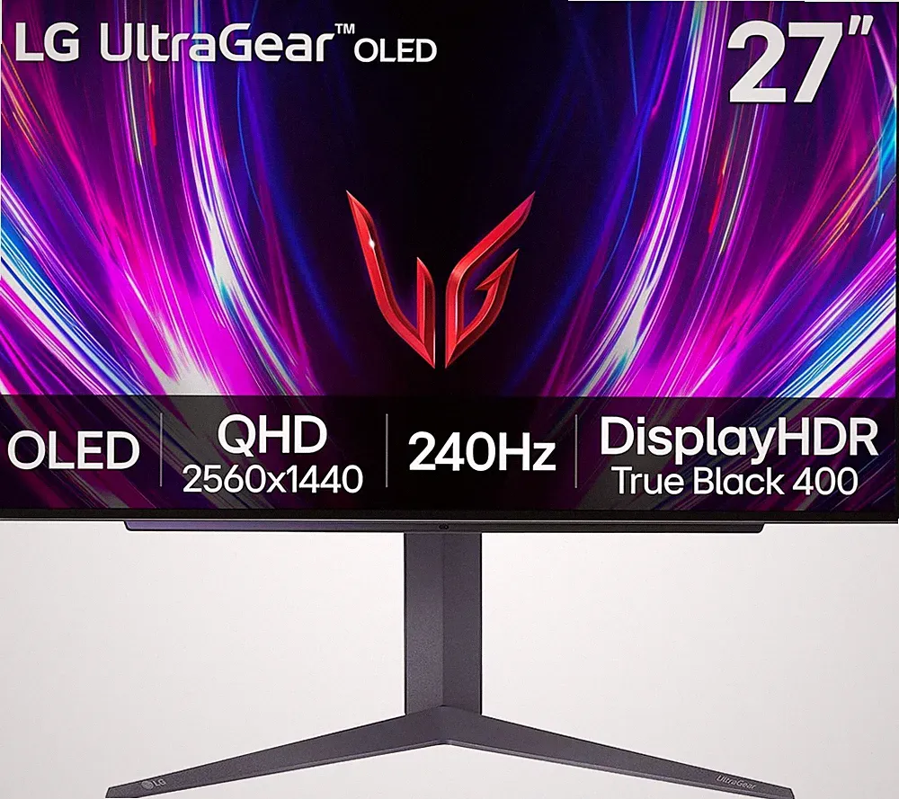 LG ‎27GS93QE 27-Inch Ultragear OLED Gaming Monitor QHD 1440P 240Hz 0.03Ms Displa