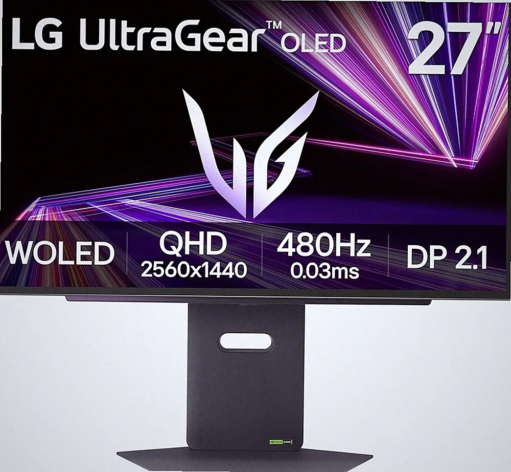 LG 27GX790A-B 27-inch Ultragear OLED Gaming Monitor QHD 1440p 480Hz, 0.03ms RP