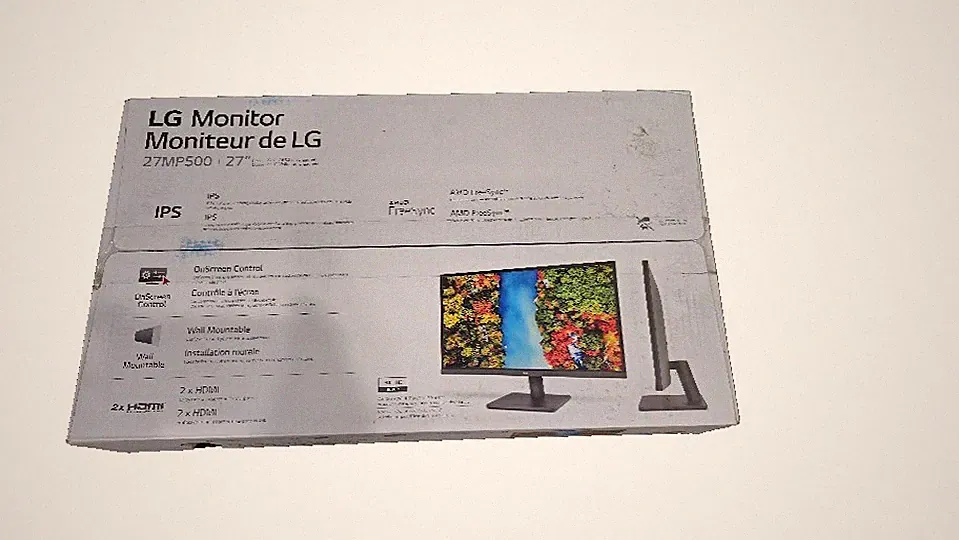 LG 27MP500-B 27in IPS Full HD 1080p Monitor AMD FreeSync 75Hz Borderless Black
