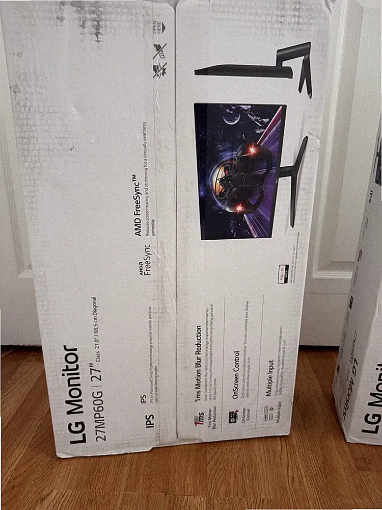 LG 27MP60G 27" Full HD IPS Display Gaming Monitor FreeSync 75Hz 1ms VGA HDMI
