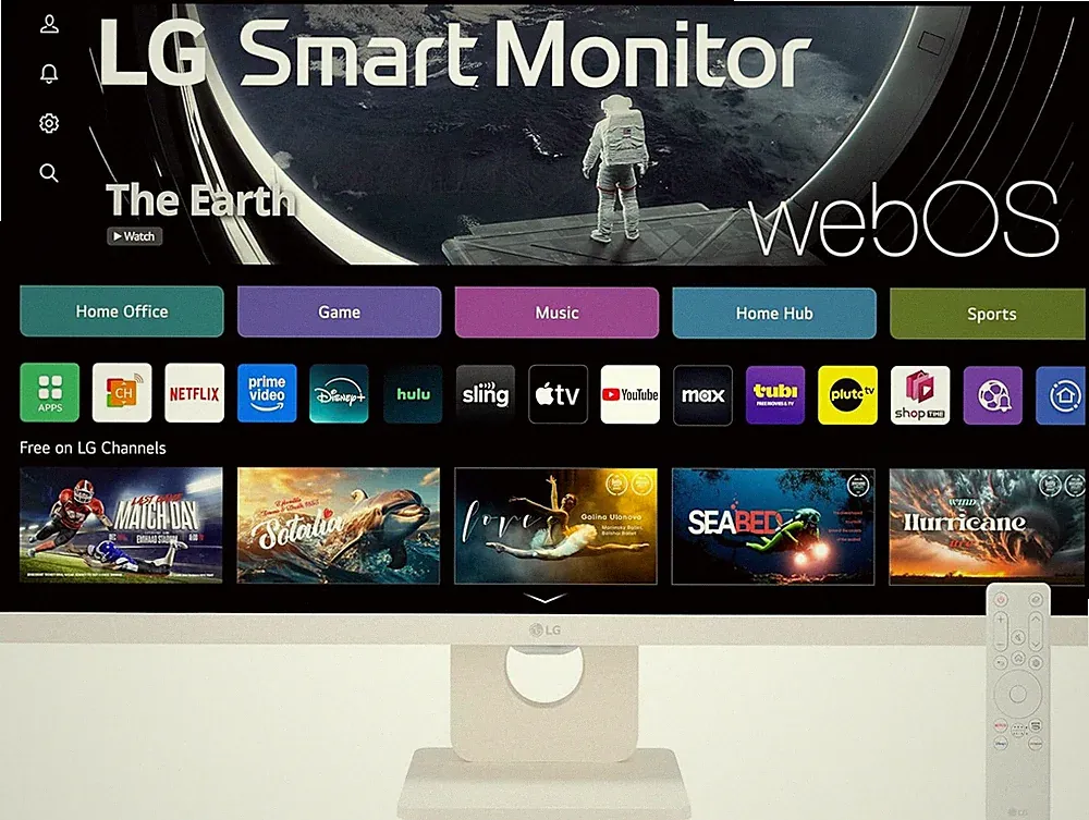 LG 27SR50F-W Smart Monitor 27-Inch FHD IPS Display Built-in Speakers NEW