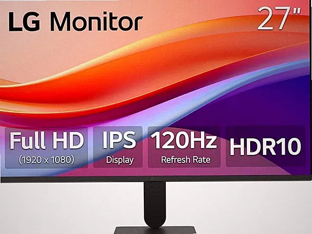 LG 27U411A-B 27" IPS FHD 1ms (MBR), 120Hz, HDR10, Reader Mode, HDMI & VGA, Tilt