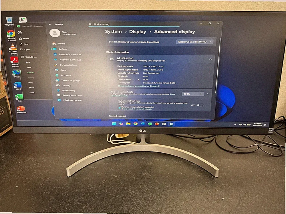 LG 29UM69G-B 29 inch WHITE UltraWide Gaming Monitor