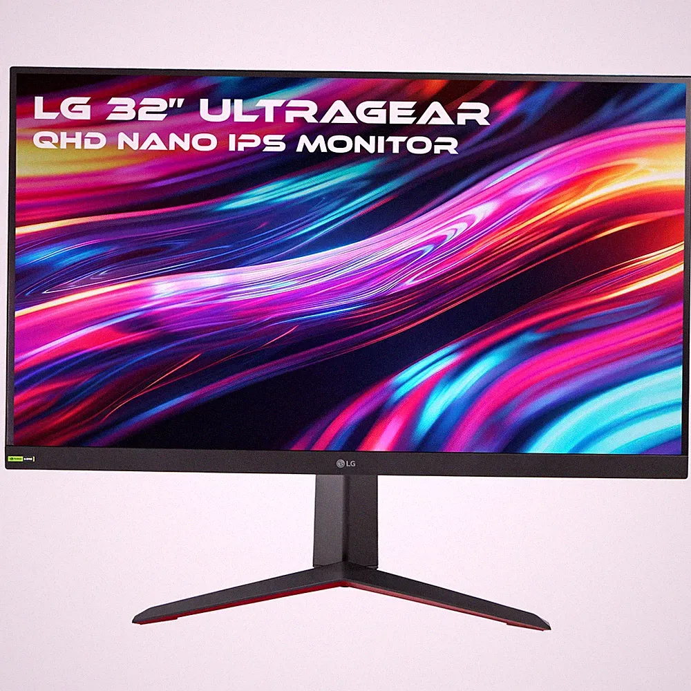 LG 32" UltraGear QHD Nano IPS HDR Monitor G-SYNC Compatible 165Hz 1ms 32GP83B-B