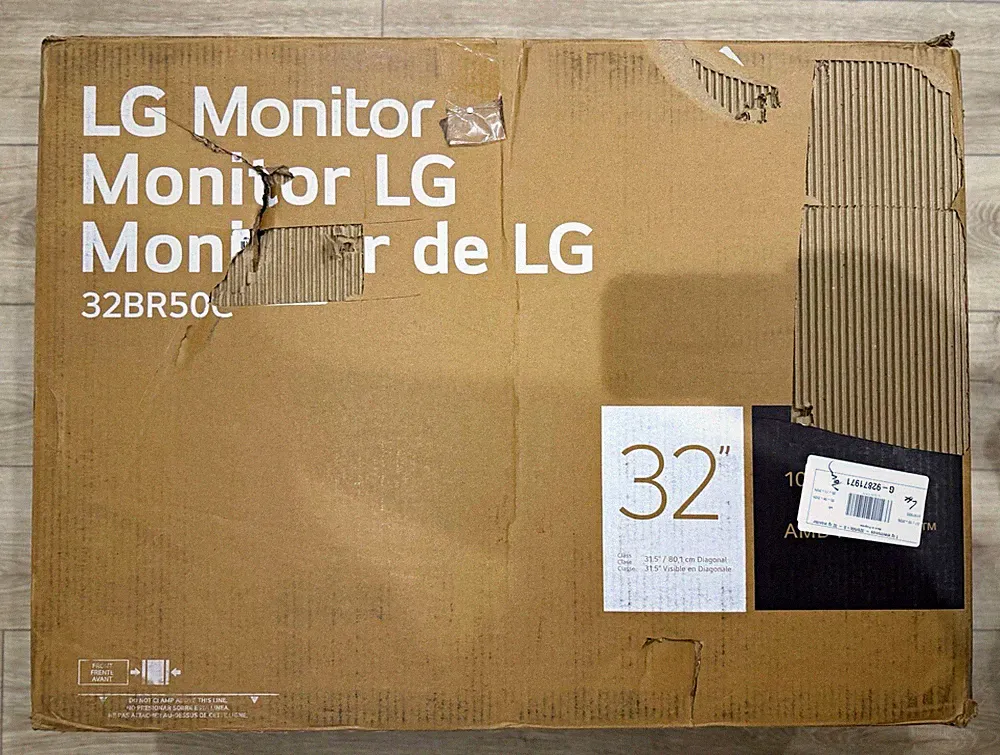 LG 32BR50C 32" 1080p LCD Monitor 100Hz Adaptive-Sync HDMI VGA 16:9 Black