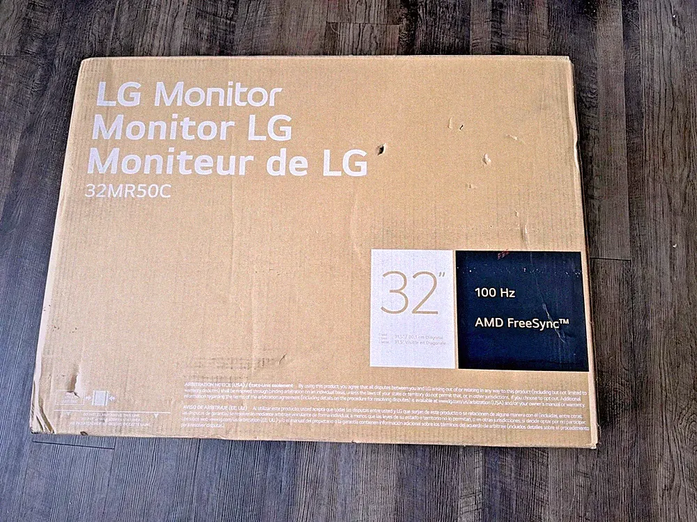 LG 32BR50C-B 32" Full HD 1920x1080 100Hz 5ms Curved LCD VA Monitor - New Opened
