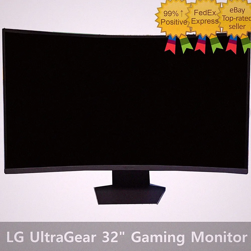 LG 32GS60QC Ultra Gear 32" Curved Gaming Monitor QHD 180Hz 1ms (GtG) 1000R
