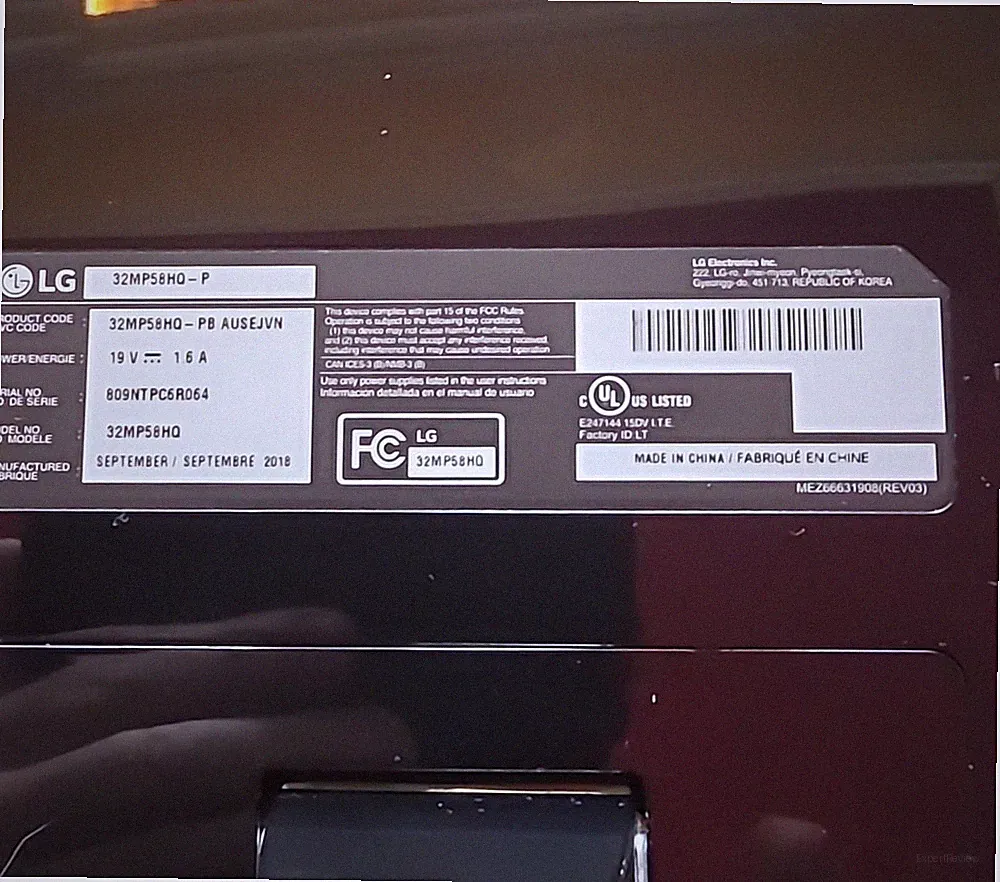 LG 32MP58HQ-P 32" Monitor Black | 32 Inch Display | VGA HDMI Inputs
