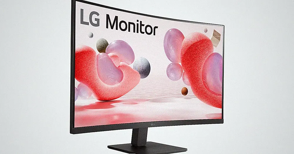 LG 32MR50C-B 32" Class Full HD Curved Screen LCD Monitor
