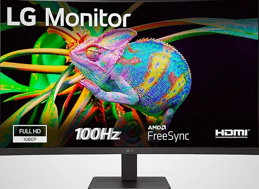 LG 32MR50C-B 32 In Class Full HD Curved Screen LCD Monitor