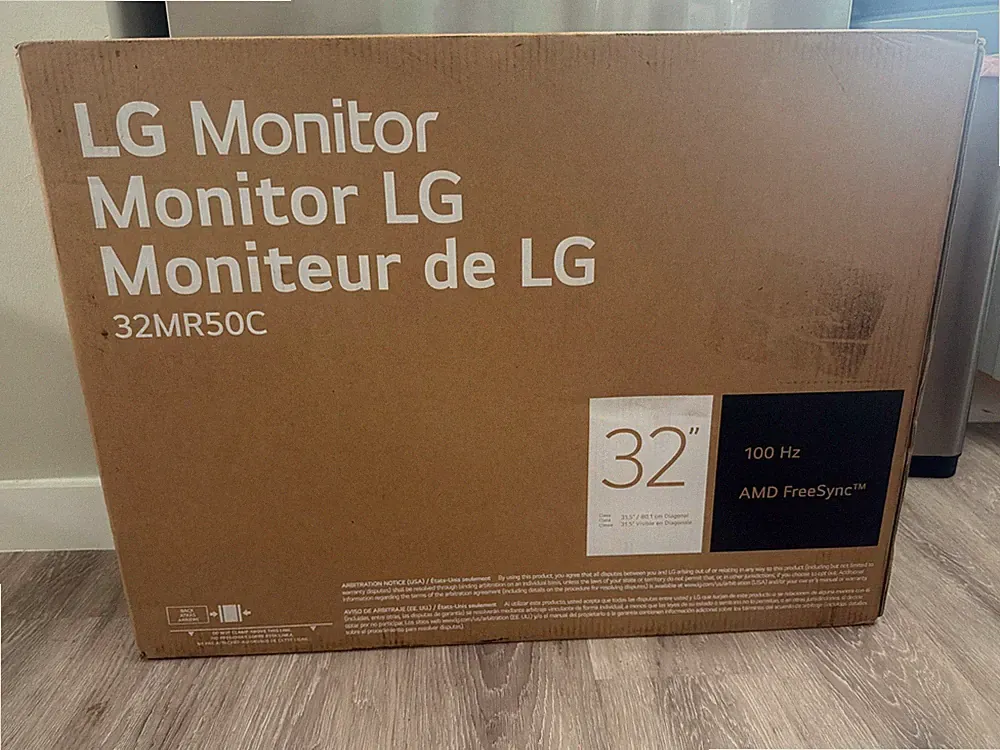 LG 32MR50C-B 32-inch Curved Monitor FHD 100Hz AMD FreeSync Control OnScreen