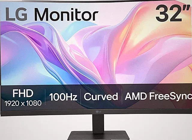 LG 32MR50C-B Curved Monitor 32-Inch FHD 100Hz AMD Freesync Onscreen Control Dyna