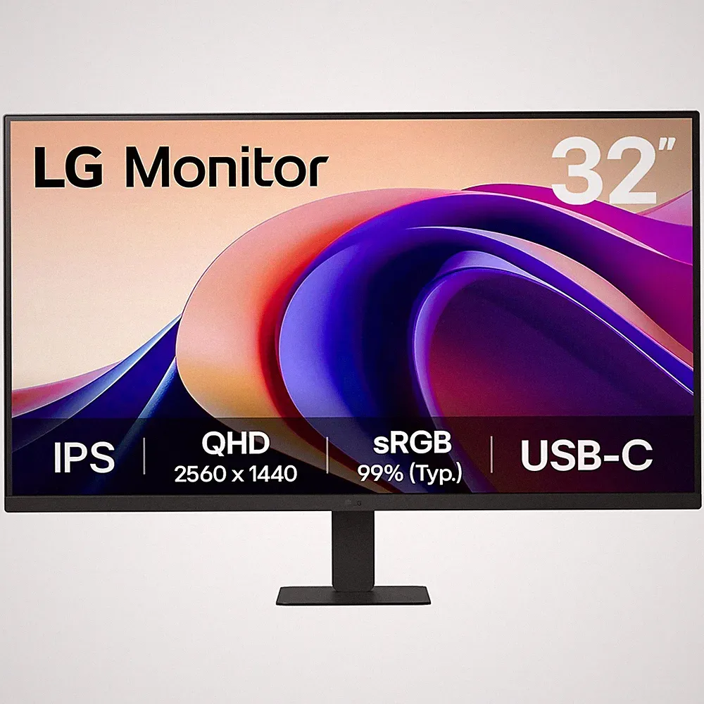 LG 32U631A-B 32 QHD 2560x1440 IPS Monitor 100Hz USB C Black 32-inch