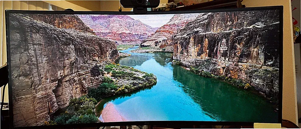 LG 34" 34WN80C-B UltraWide WQHD IPS Curved Monitor 2K QHD 60Hz 21:9 300cd/m2