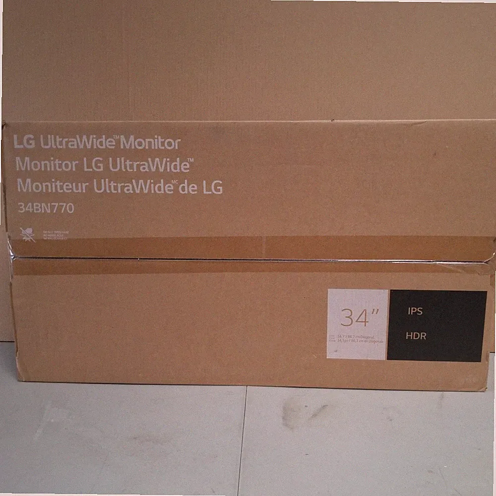 LG 34" QHD UltraWide IPS Monitor HDR10 (3440 x 1440) 34BN770-B_New Open Box