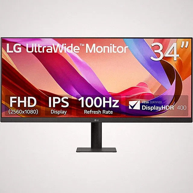 LG 34" WFHD UltraWide IPS Monitor 100Hz 5ms DisplayHDR 400