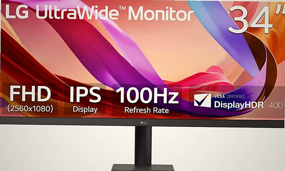 LG 34" WFHD UltraWide IPS Monitor 100Hz 5ms DisplayHDR 400