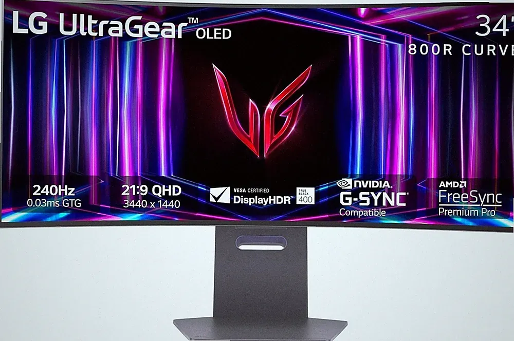 LG 34GS95QE 34-inch Ultragear OLED Curved Gaming Monitor WQHD 1440p 800R 240Hz 0