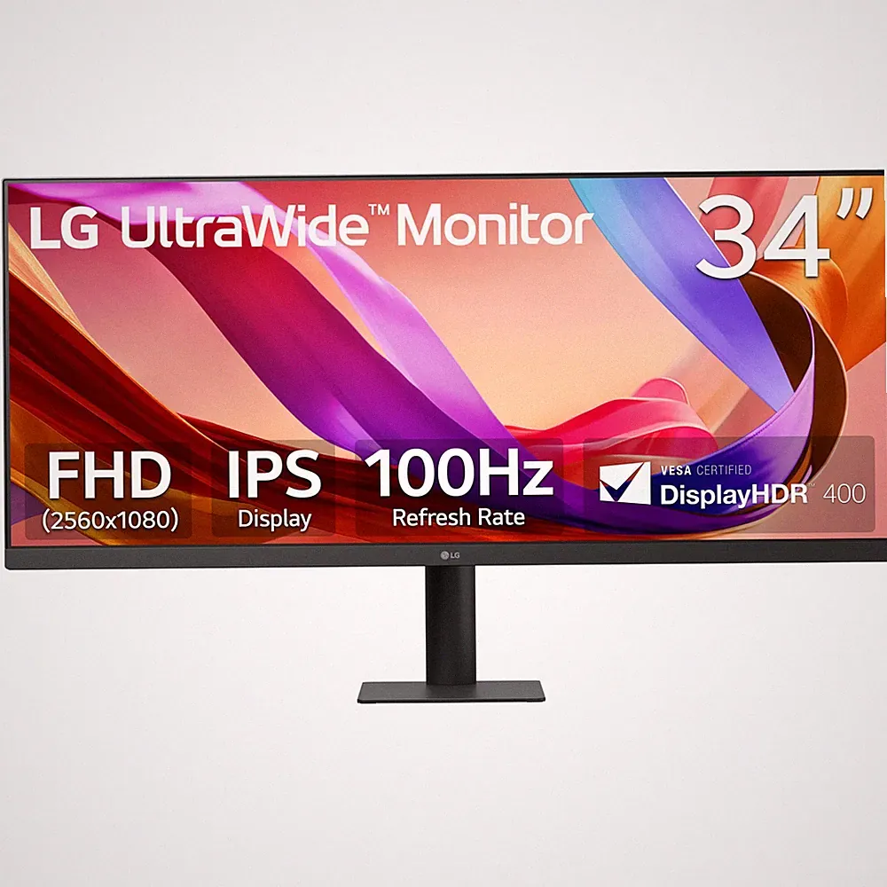 LG 34U511A-B 34" UltraWide WFHD IPS Monitor, 21:9 Aspect Ratio, 100Hz Refresh
