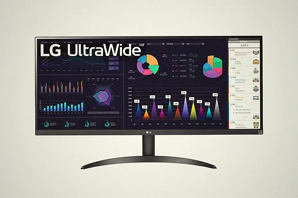 LG 34WQ500-B 34 inch Ultra wide 100hz Widescreen LCD Monitor with FreeSync