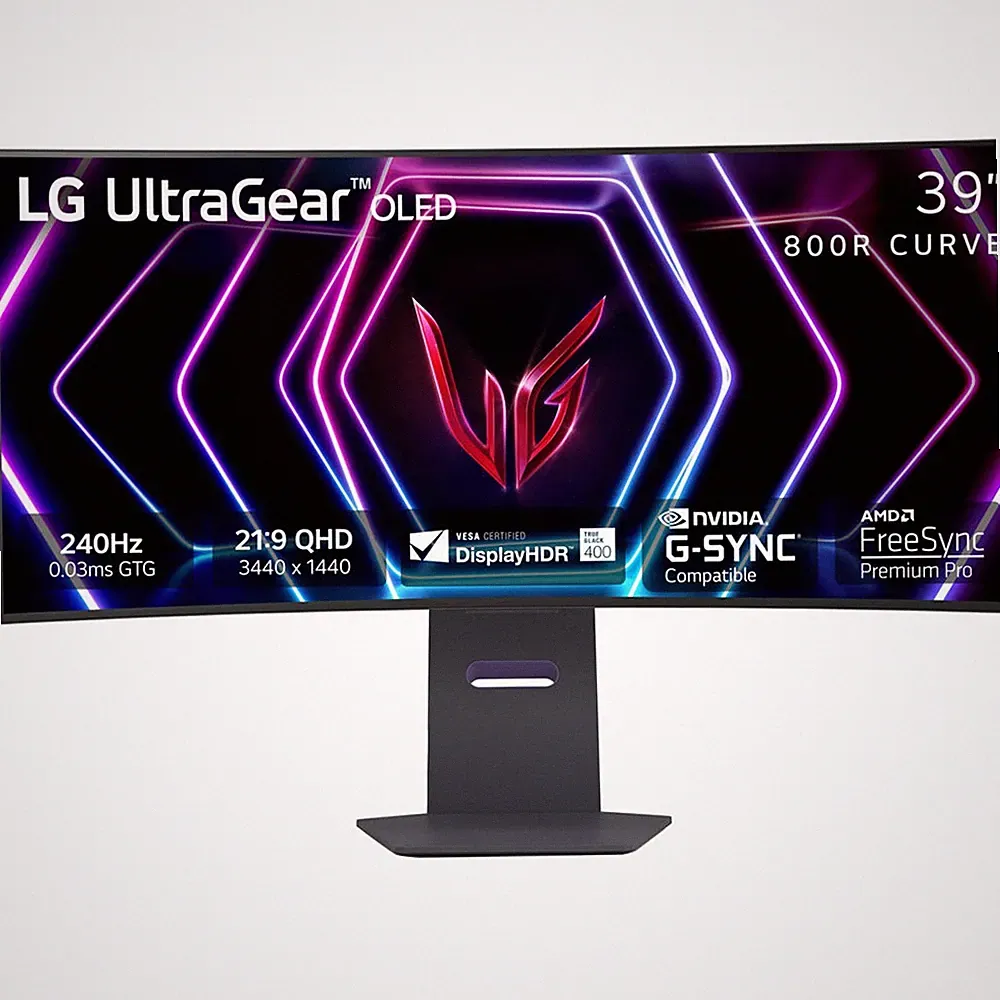 LG 39 inch UltraGear OLED G-Sync Compatible 800R Curved Gaming Monitor Open Box