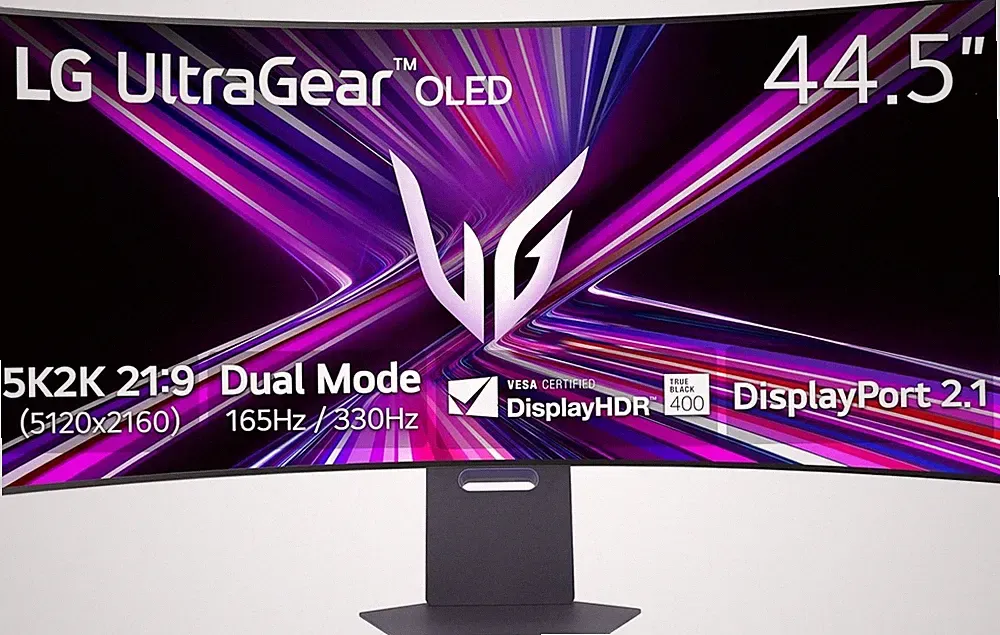 LG 45 inch Curved UltraGear OLED 5K2K 330Hz Gaming Monitor