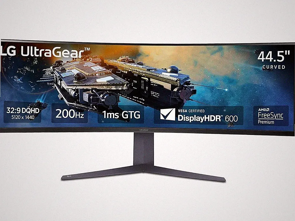 LG 45GR65DC-B 45" Ultragear Curved Gaming Monitor, QHD, 200Hz, 1ms, UltraWide