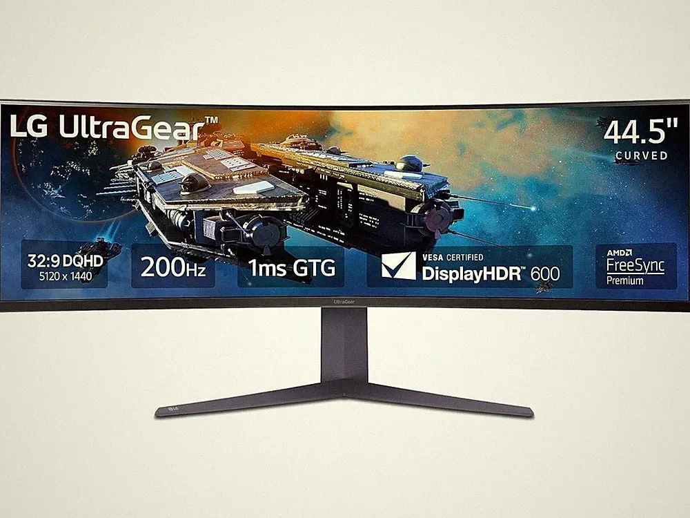 LG 45GR65DC-B 45" Ultragear Curved Gaming Monitor, QHD, 200Hz, 1ms, UltraWide Di