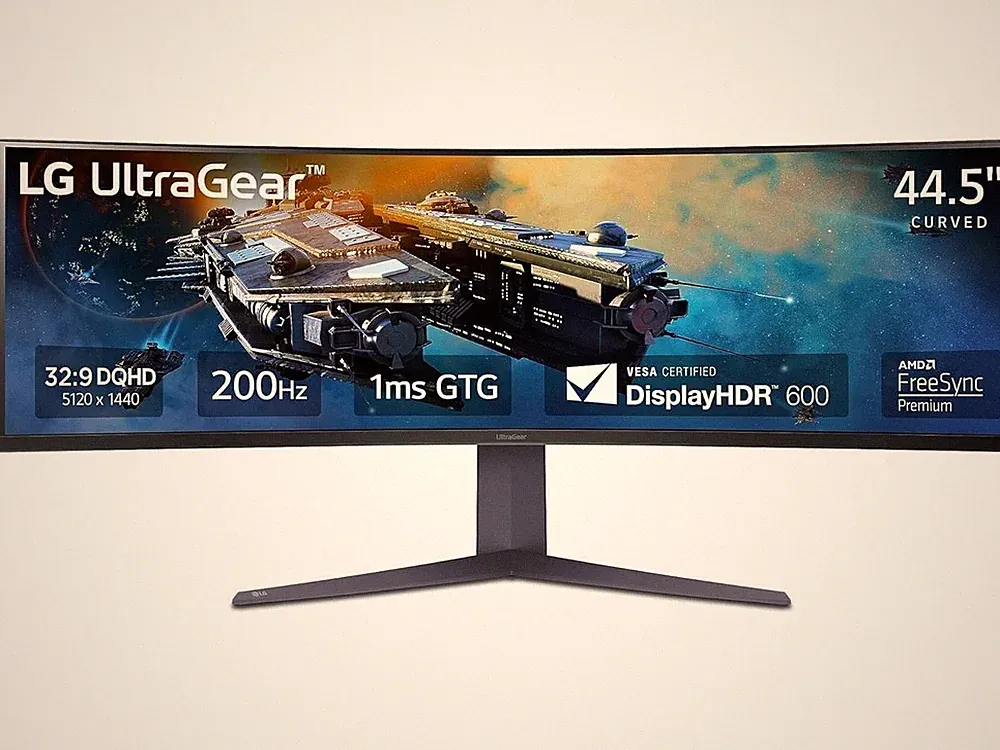 LG 45GR65DC-B 45" Ultragear Curved Gaming Monitor, QHD, 200Hz, 1ms, UltraWide