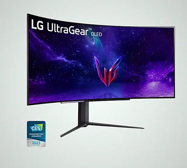 LG 45GR95QE-B Curved Ultragear Gaming Monitor 45-Inch (3440 x 1440) OLED Display