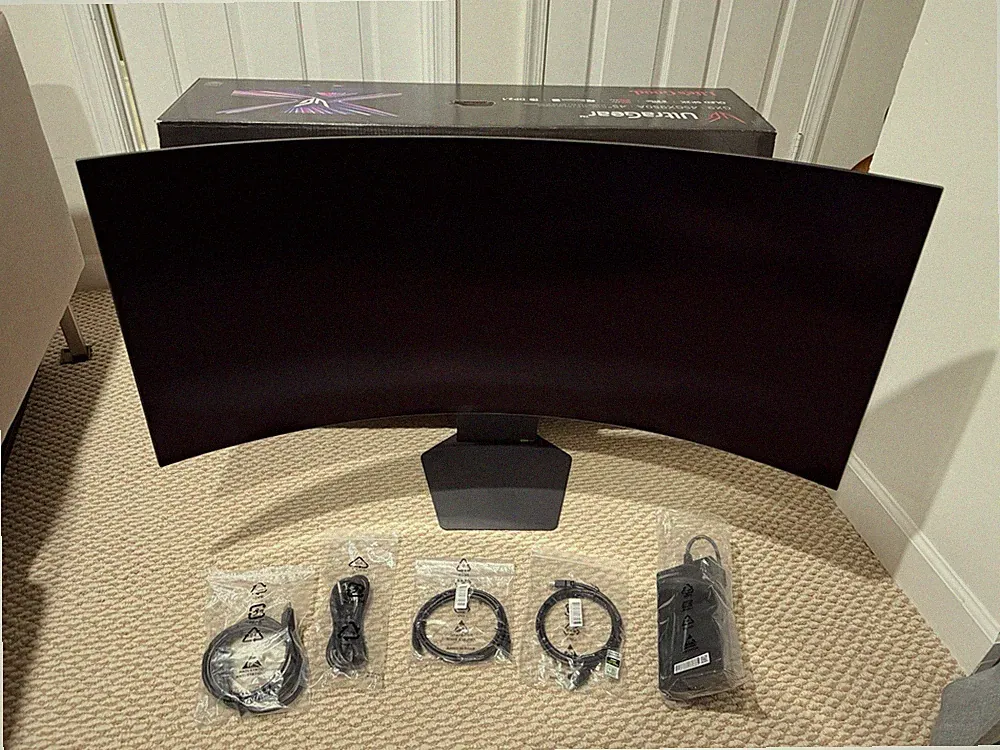 LG 45GX950A-B 45-inch UltraGear 5K2K OLED Curved Gaming Monitor 165-330Hz