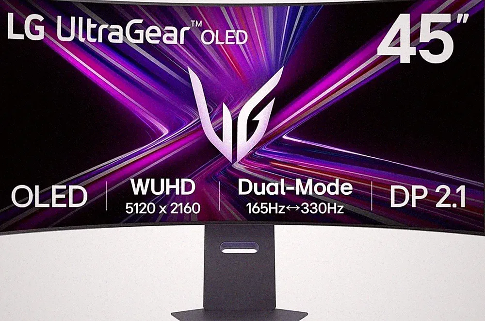 LG 45GX950A-B 45in Ultragear 5K2K OLED Curved Gaming Monitor 165-330Hz 2000$ RET