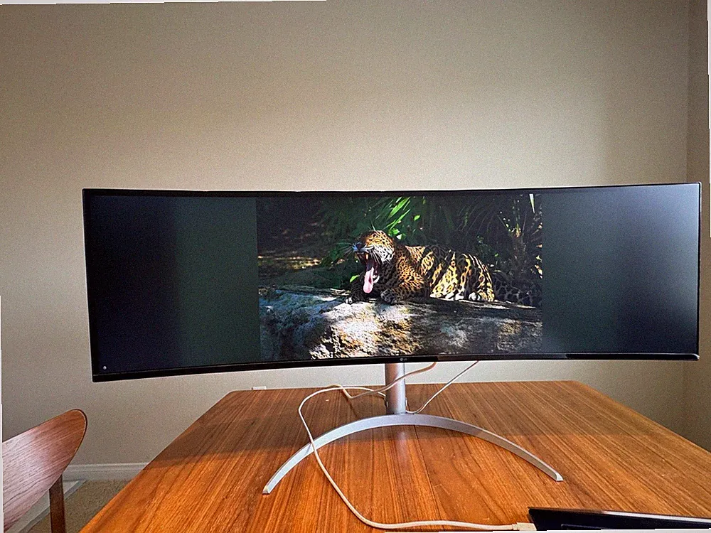LG 49WQ95C-W 49" DQHD IPS LED Curved Monitor