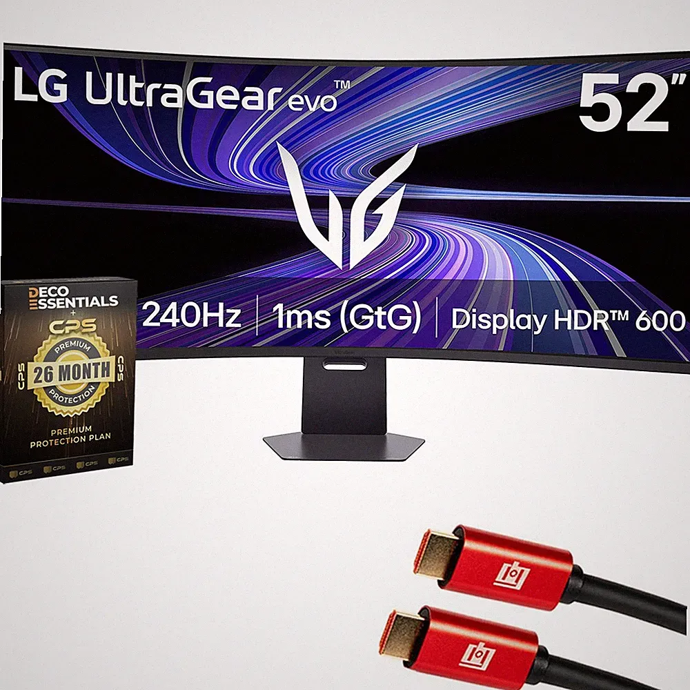 LG 52" UltraGear evo 5K2K 240Hz Curved Gaming Monitor w/ 26 Month Protection Kit