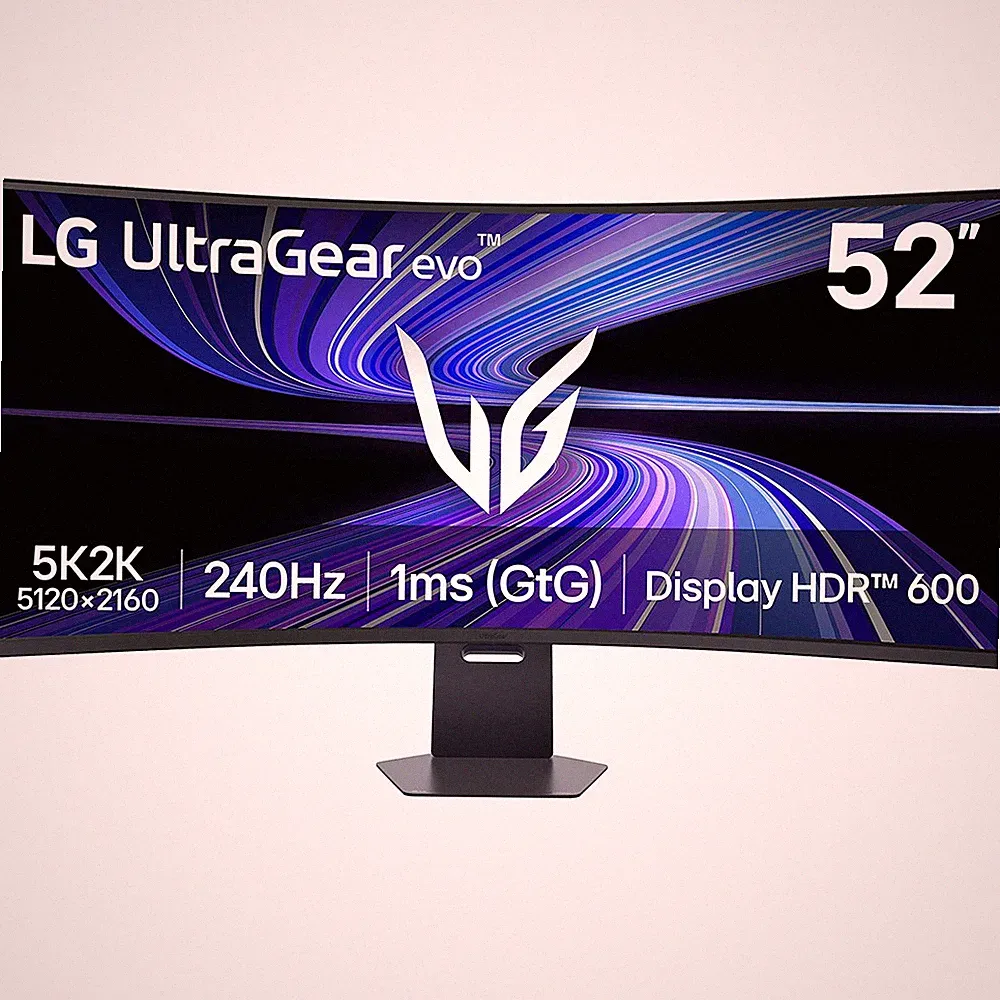 LG 52" UltraGear evo 5K2K 5120x2160 240Hz 1000R Curved Gaming Monitor, Black