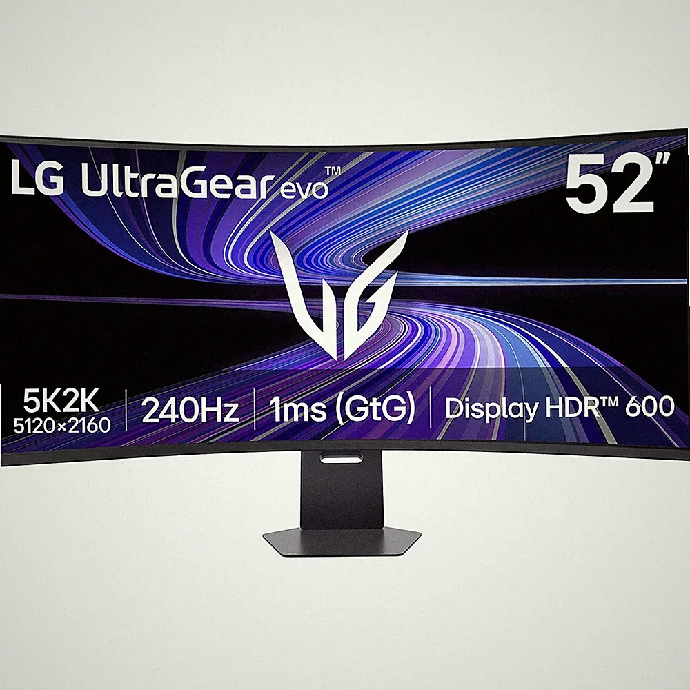 LG 52" UltraGear evo 5K2K 5120x2160 240Hz 1000R Curved Gaming Monitor, Black