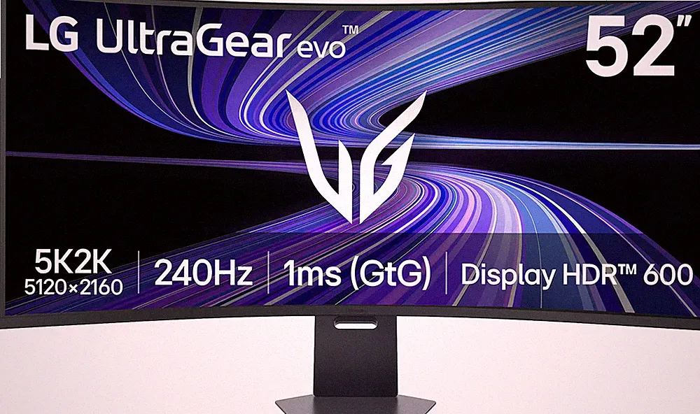 LG - 52" UltraGear evo G9 5K2K 240Hz 1ms FreeSync Premium Gaming Monitor with...