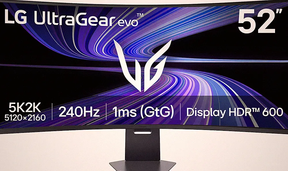 LG - 52" UltraGear evo G9 5K2K 240Hz 1ms FreeSync Premium Gaming Monitor with...