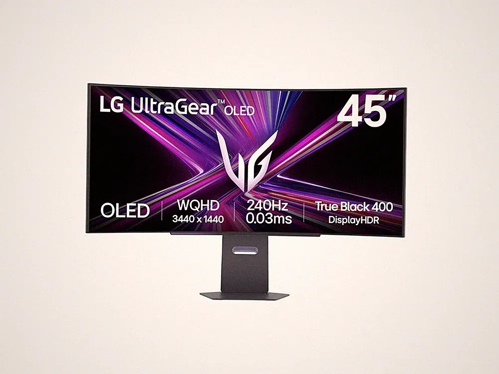 LG Electronics Gaming Monitor 1440p 240Hz 03ms Curved | 45GX900A-B