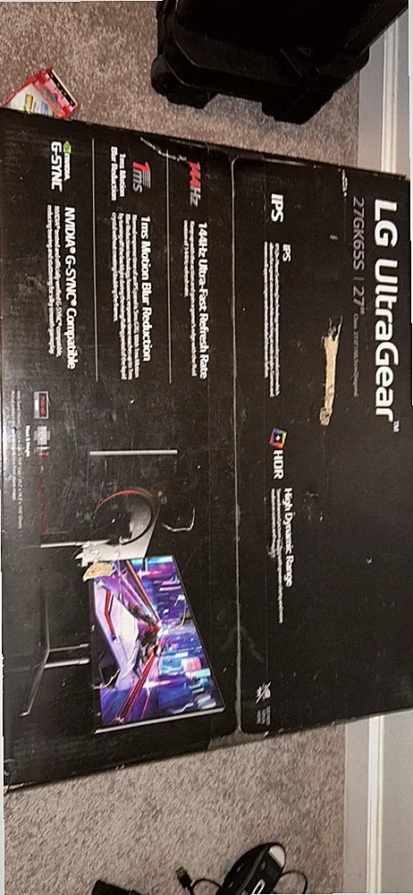 LG Ultra Gear 27” Monitor, Gaming Mouse/Mouse Pad, Gaming Keyboard/Wrist Rest
